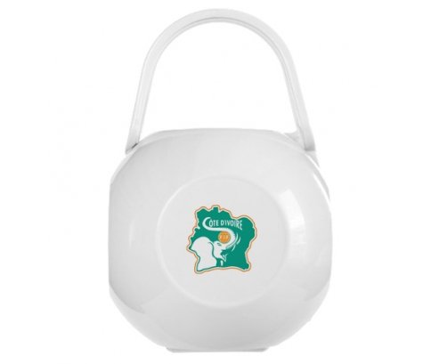 Boîte à sucette Ivory Coast national football team de couleur Blanche