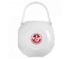 Boîte à tétine Tunisia national football team de couleur Blanche