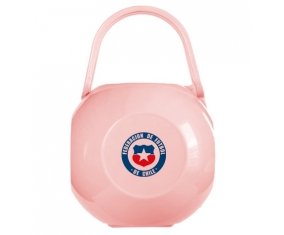 Boîte à tétine Chile national football team de couleur Rose
