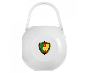 Boîte à tétine Cameroon national football team de couleur Blanche