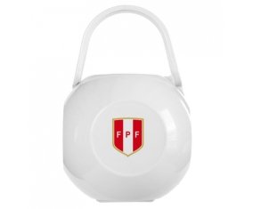 Boîte à tétine Peru national football team de couleur Blanche