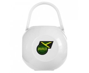 Boîte à tétine Jamaica national football team de couleur Blanche