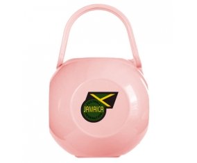 Boîte à tétine Jamaica national football team de couleur Rose