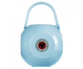 Boîte à tétine Albania national football team de couleur Bleue