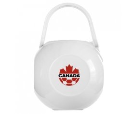 Boîte à sucette Canada national football team de couleur Blanche