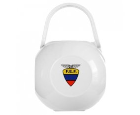 Boîte à tétine Ecuador national football team de couleur Blanche