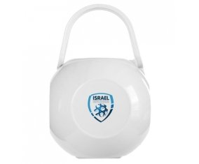 Boîte à tétine Israel national football team de couleur Blanche