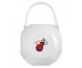 Boîte à tétine Miami Heat de couleur Blanche