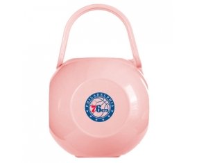 Boîte à sucette Philadelphia 76ers de couleur Rose
