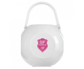 Boîte à tétine Stade Français de couleur Blanche