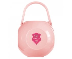 Boîte à tétine Stade Français de couleur Rose