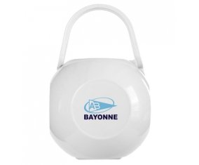 Boîte à sucette Aviron Bayonnais Rugby de couleur Blanche
