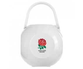 Boîte à tétine England Rugby XV de couleur Blanche