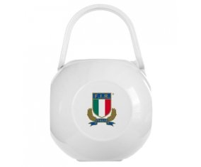 Boîte à tétine Italia Rugby XV de couleur Blanche
