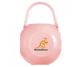 Boîte à tétine Australia Rugby XV de couleur Rose