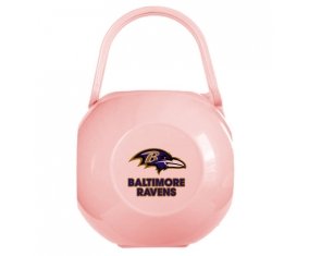 Boîte à tétine Baltimore Ravens de couleur Rose
