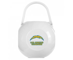 Boîte à tétine Los Angeles Chargers de couleur Blanche