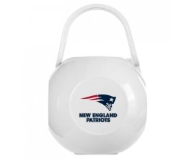 Boîte à tétine New England Patriots de couleur Blanche