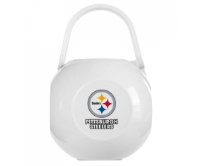 Boîte à tétine Pittsburgh Steelers de couleur Blanche