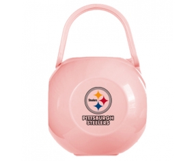 Boîte à tétine Pittsburgh Steelers de couleur Rose