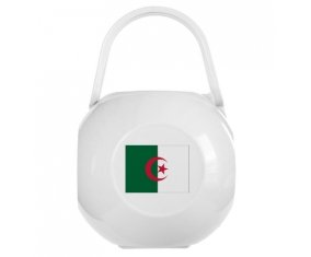Boîte à sucette Drapeau Algérie de couleur Blanche