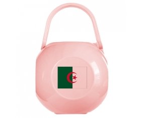 Boîte à sucette Drapeau Algérie de couleur Rose