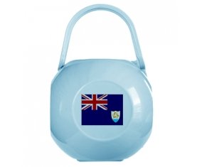 Boîte à sucette Drapeau Anguilla de couleur Bleue