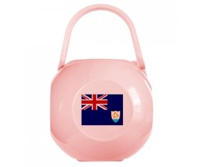Boîte à sucette Drapeau Anguilla de couleur Rose