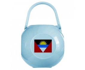 Boîte à sucette Drapeau Antigua-et-Barbuda de couleur Bleue