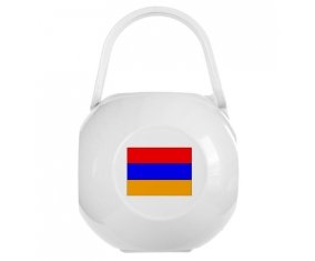 Boîte à sucette Drapeau Arménie de couleur Blanche