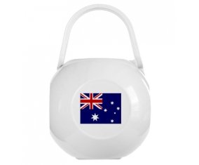 Boîte à sucette Drapeau Australie de couleur Blanche