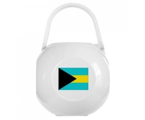 Boîte à tétine Drapeau Bahamas de couleur Blanche