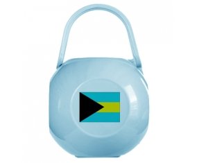 Boîte à tétine Drapeau Bahamas de couleur Bleue