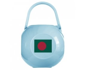 Boîte à tétine Drapeau Bangladesh de couleur Bleue