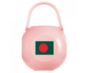 Boîte à tétine Drapeau Bangladesh de couleur Rose