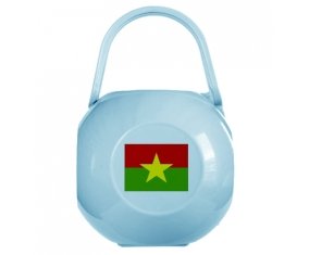 Boîte à sucette Drapeau Burkina Faso de couleur Bleue