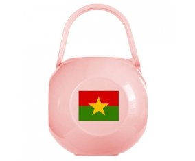 Boîte à sucette Drapeau Burkina Faso de couleur Rose