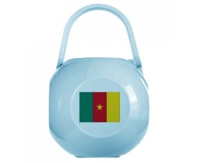 Boîte à sucette Drapeau Cameroun de couleur Bleue