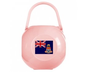 Boîte à sucette Drapeau Îles Caïmans de couleur Rose
