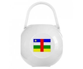 Boîte à tétine Drapeau République centrafricaine de couleur Blanche