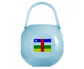Boîte à tétine Drapeau République centrafricaine de couleur Bleue