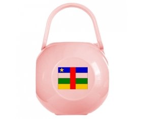 Boîte à tétine Drapeau République centrafricaine de couleur Rose