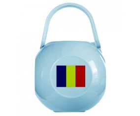 Boîte à sucette Drapeau Tchad de couleur Bleue