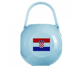 Boîte à sucette Drapeau Croatie de couleur Bleue