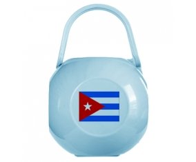 Boîte à tétine Drapeau Cuba de couleur Bleue