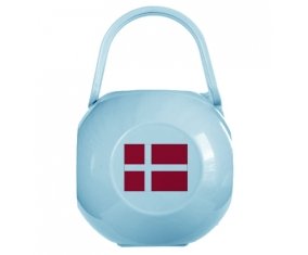 Boîte à sucette Drapeau Danemark de couleur Bleue