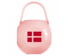 Boîte à sucette Drapeau Danemark de couleur Rose