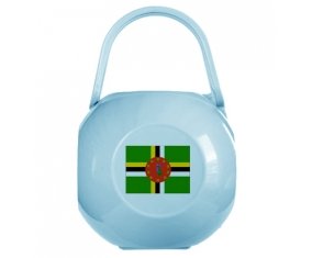 Boîte à sucette Drapeau Dominique de couleur Bleue