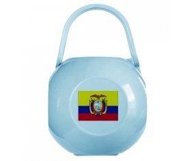 Boîte à sucette Drapeau Equateur de couleur Bleue