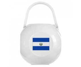 Boîte à sucette Drapeau Le Salvador de couleur Blanche